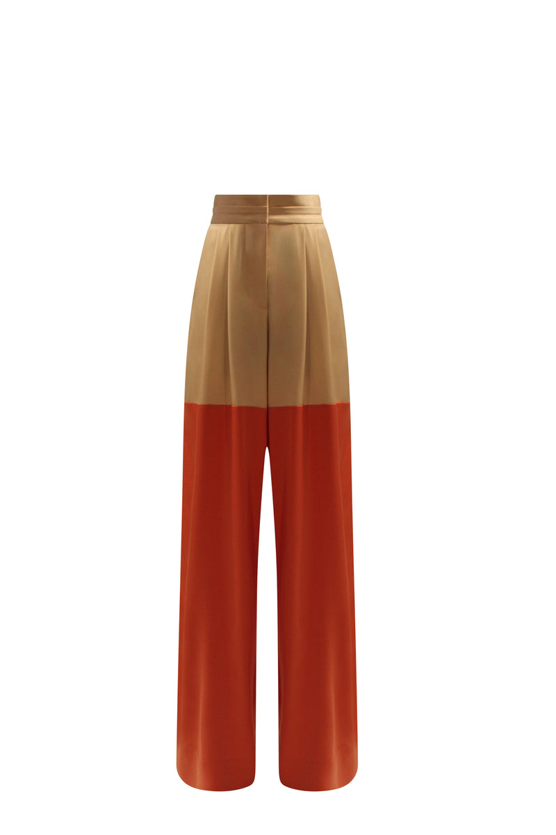Zara Terracotta Burnt Orange Broderie Anglaise Cropped Wide Leg Trousers M  12-14 | eBay